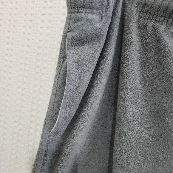 Vintage Nike Gray Fleece Sweatpants XXL Red Embroidered Logo Baggy Fit Retro - Picture 11 of 12